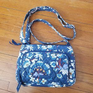 Vera Bradley Floral Crossbody Purse Zipper Pockets